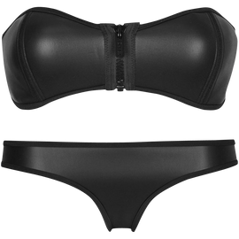 Pandolah Luxury Zip Top Diving Suit Neoprene Bikini Set